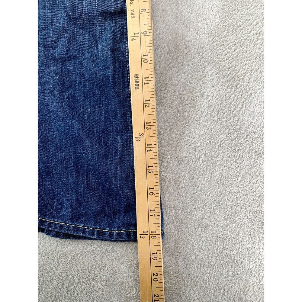 GAP Denim Skirt 4 Blue Flared 90s Retro Coquette Indie Sleaze Mini - Picture 8 of 11